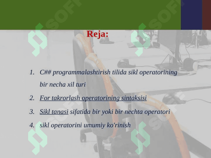For sikl operatori 2