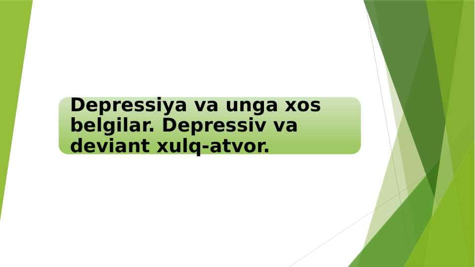 Depressiya 1