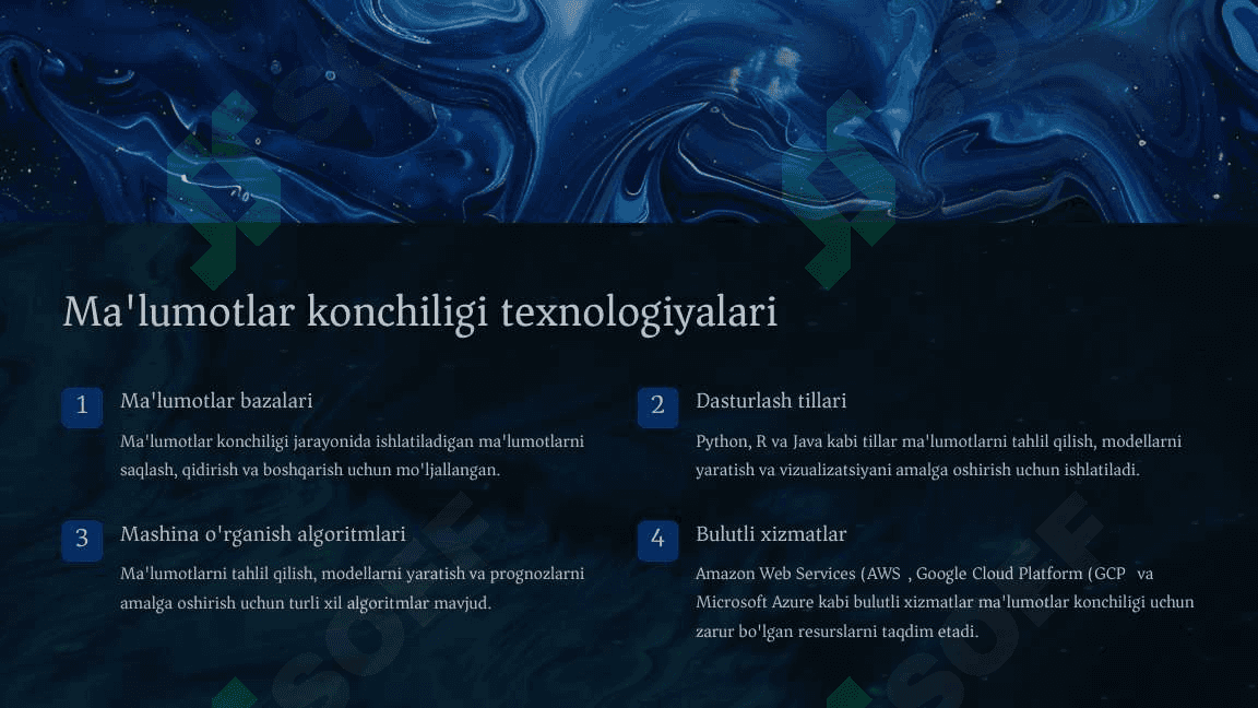 Malumotlar konchiligi 4