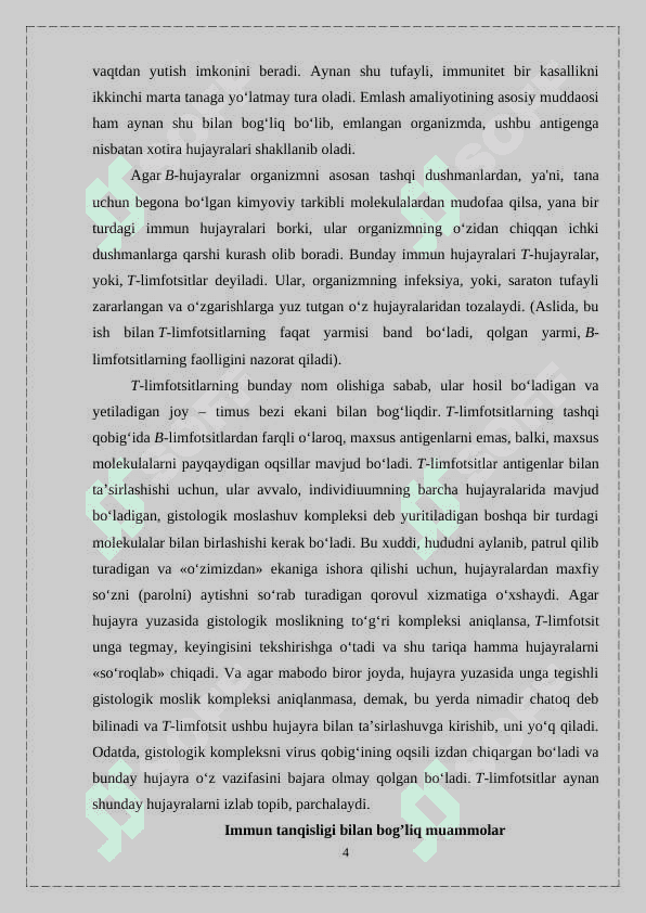 Immun tanqislikning fiziologik asoslari 4