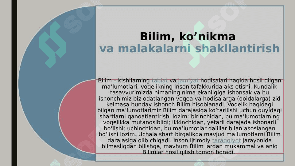 O`QUVCHILARNING BILIM, KO`NIKMA VA MALAKALARINI TASHXIS ETISH 2