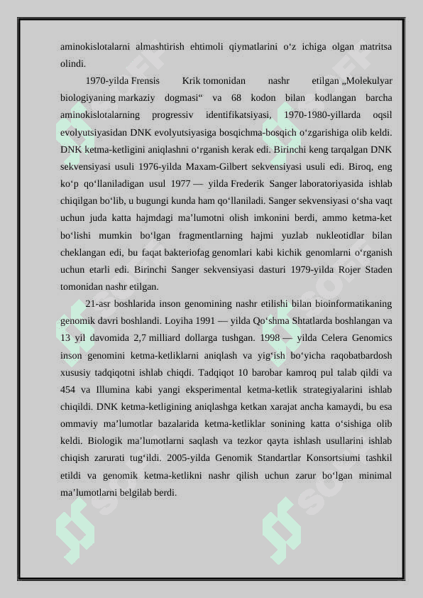 BIOINFORMATIKANING KOMPYUTER KOMPONENTLARI 5
