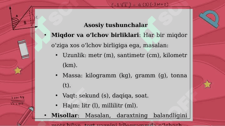 Boshlang’ich sinfda asosiy miqdor va uni o’lchov birliklarini o’rganish metodikasi 4