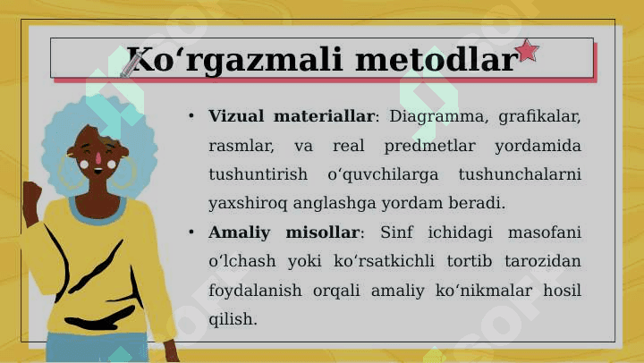 Boshlang’ich sinfda asosiy miqdor va uni o’lchov birliklarini o’rganish metodikasi 6
