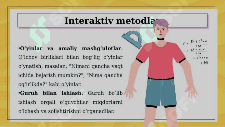 Boshlang’ich sinfda asosiy miqdor va uni o’lchov birliklarini o’rganish metodikasi 7
