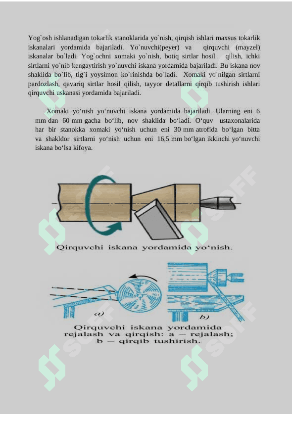 7-sinfda “YOG‘OCHGA ISHLOV BERUVCHI TOKARLIK STANOGI” mavzusida 1 soatlik namunali dars ishlanmasi 7