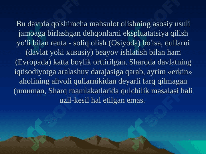 QADIMGI DUNYO IQTISODIY G’OYALARI 4