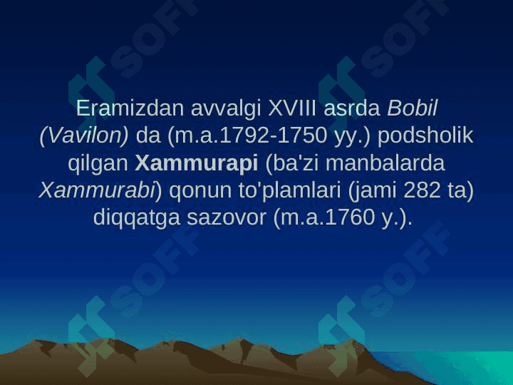 QADIMGI DUNYO IQTISODIY G’OYALARI 6