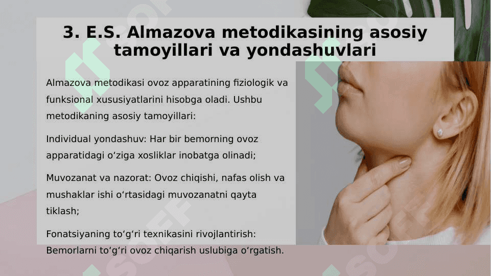 Ovoz buzilishlarini bartaraf etishda E.S.Almazova metodikasi 4