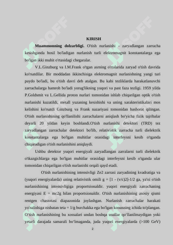 O'TISH NURLANISHI DETEKTORLARI 2