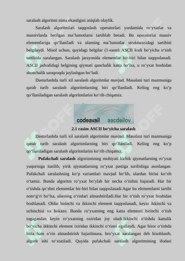 Saralash algoritmlari 2