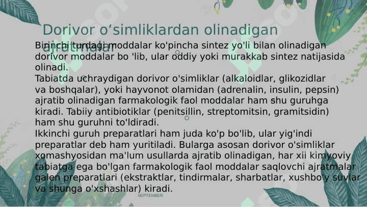 Dorivor o'simliklarni ajratib olishda ekstraktsiya usulining nazariy asoslari 2