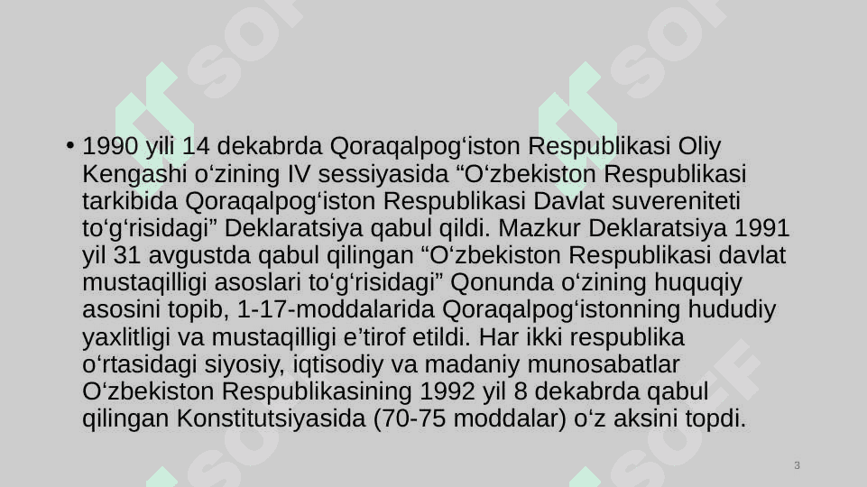 Mustaqillik yillarida Qoraqalpog‘iston Respublikasi 3