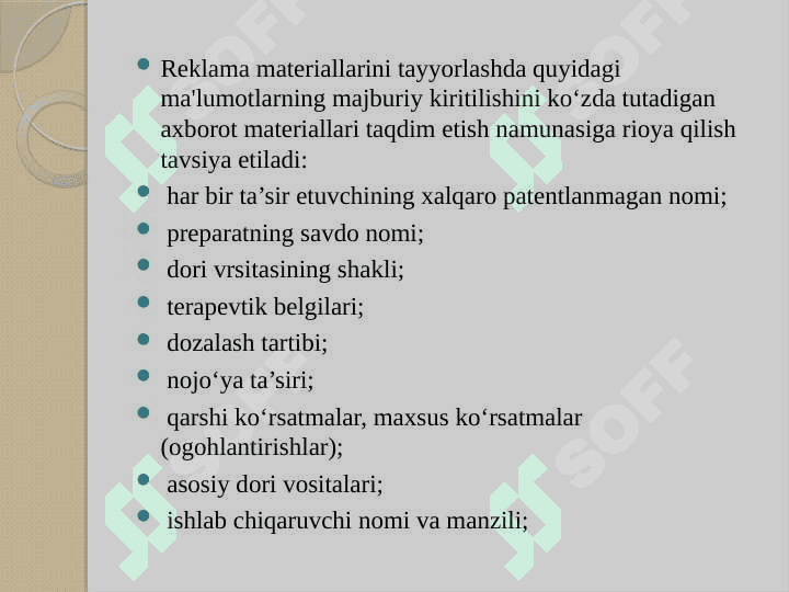Farmatsevtik tovarlarni istemolchiga yetkazib berishda bioetikaning asosiy tamoyillari 6