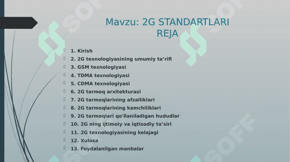2G standartlari 2