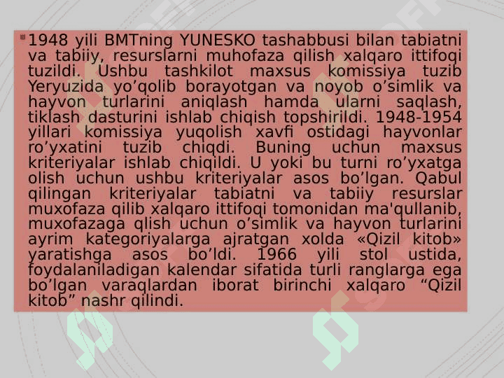 O’zbekiston “Qizil kitob”iga kiritilgan hayvonlar 4