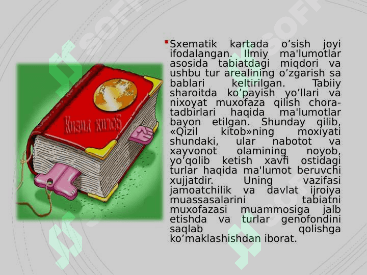 O’zbekiston “Qizil kitob”iga kiritilgan hayvonlar 7