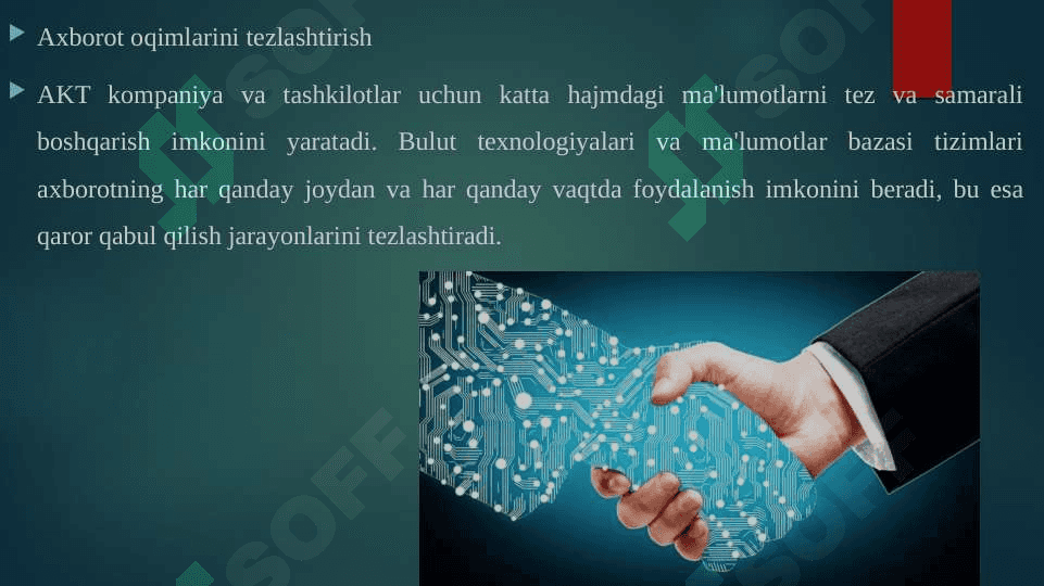 Raqamli iqtisodiyotda axborot-kommunikatsiya texnologiyalarining oʻrni va vazifalari 6