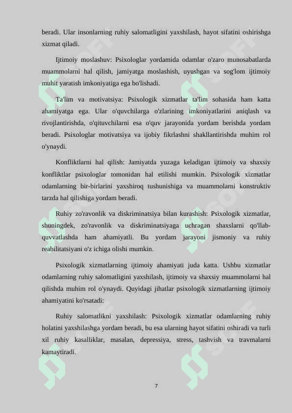PSIXOLOGIK XIZMATNING MAQSAD VA VAZIFALARI 7
