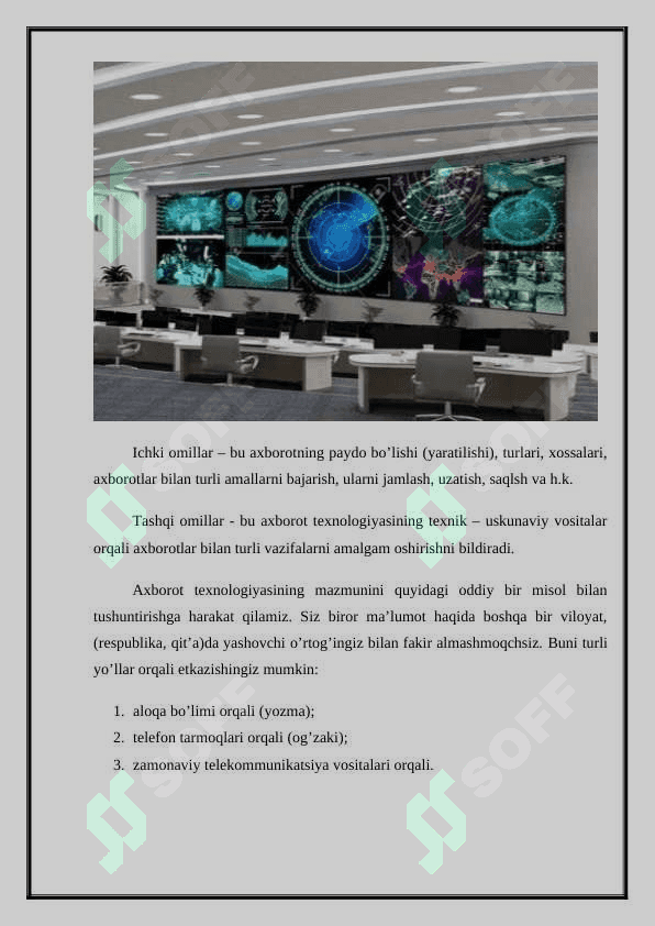 Axborot texnologiyalari evolyutsiyasi bosqichlari 4