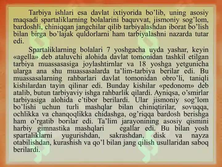 Jahon pedagogika fani rivojlanish tarixi bayoni 6
