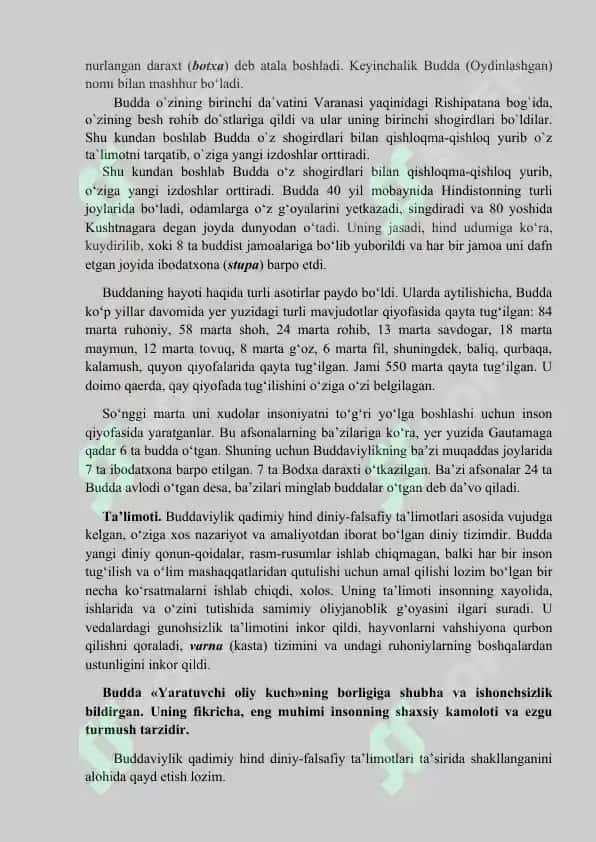 Buddaviylik dinining jamiyat taraqqiyotiga ta’siri 4