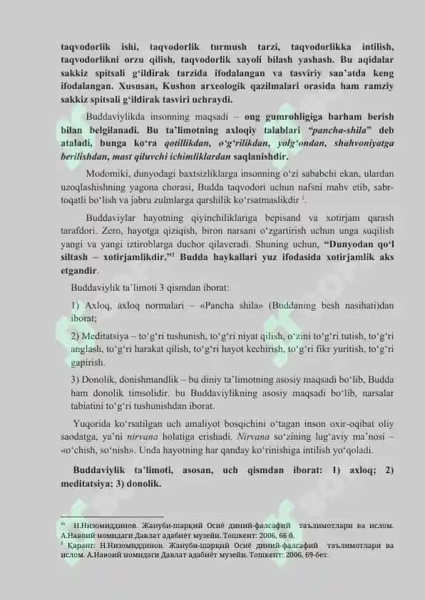 Buddaviylik dinining jamiyat taraqqiyotiga ta’siri 8