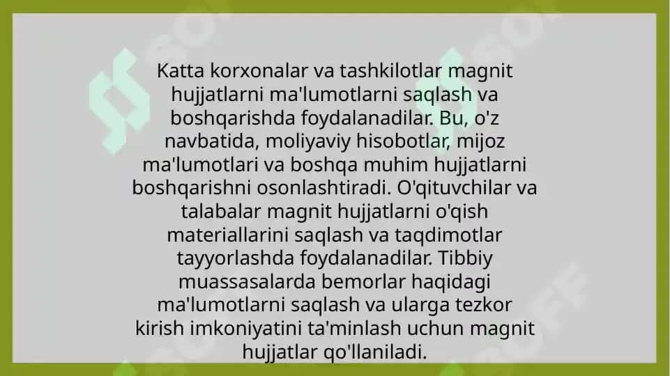 Magnit asoslarida yozilgan hujjatlar 8