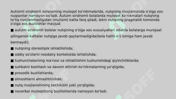 Autist bolalar bilan  ishlash mexanizmi 3