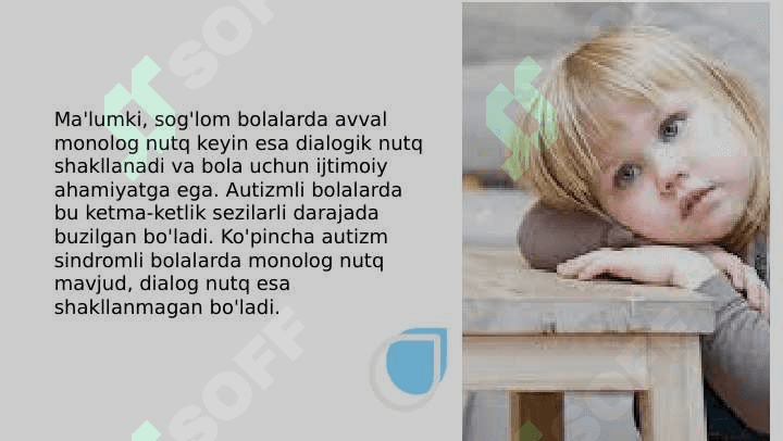 Autist bolalar bilan  ishlash mexanizmi 4