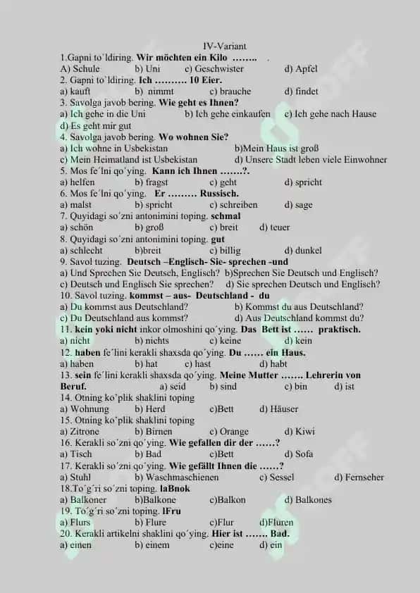 Der Deutschtest 7