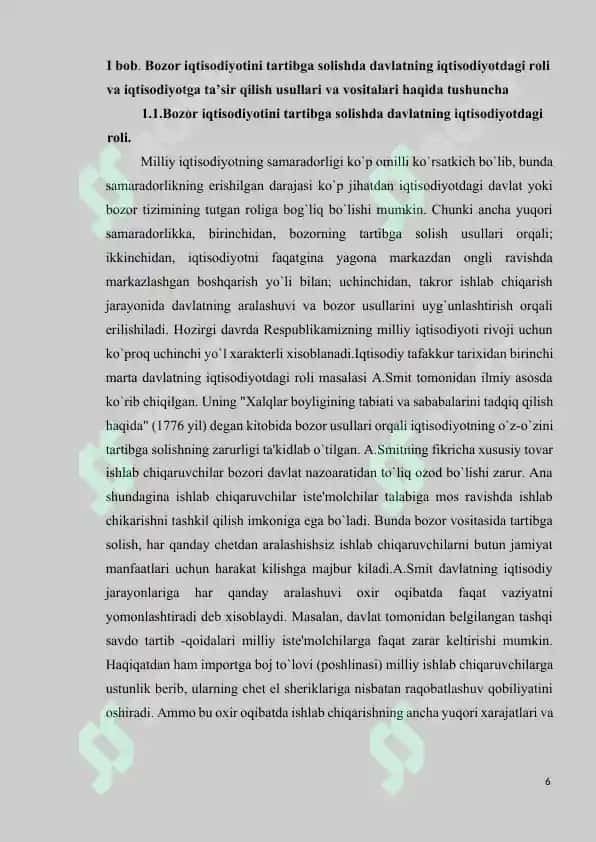 Iqtisodiyotni tartibga  solishda davlatning  roʻli 6