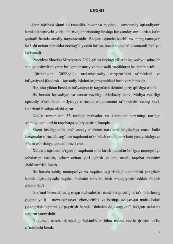 RAQOBAT - BOZOR IQTISODIYOTINI HARAKATLANTIRUVCHI KUCH SIFATIDA 4
