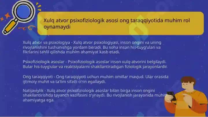 Xulq atvornig psixofiziologik asosi ong taraqqiyoti va ongsizlik 3