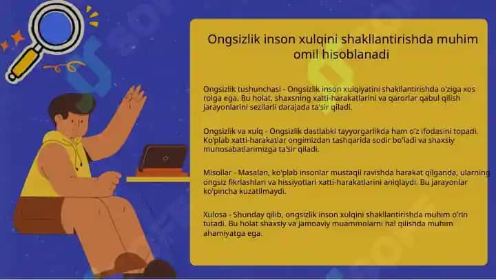 Xulq atvornig psixofiziologik asosi ong taraqqiyoti va ongsizlik 4