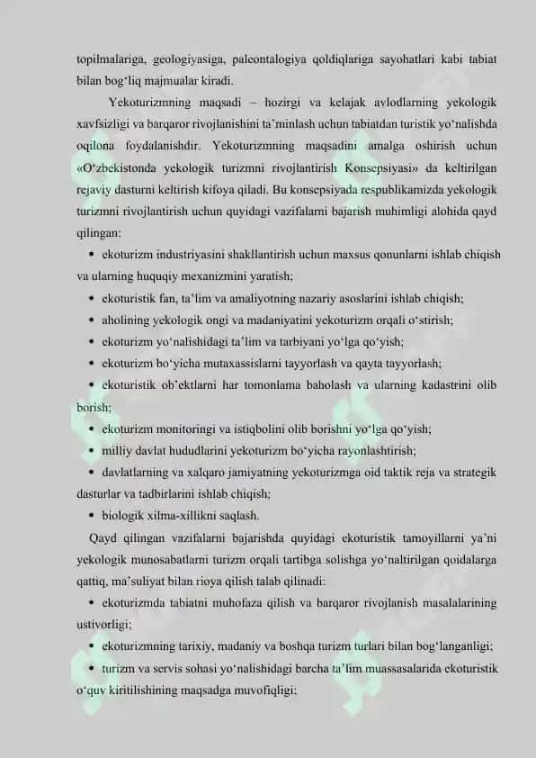 Ekologik turizm resurslari va ulardan foydalanish 4