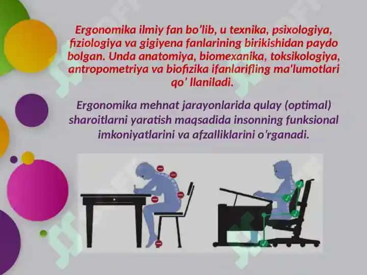 Ergonomika asoslari. Xavfsizlikni boshqarish 3