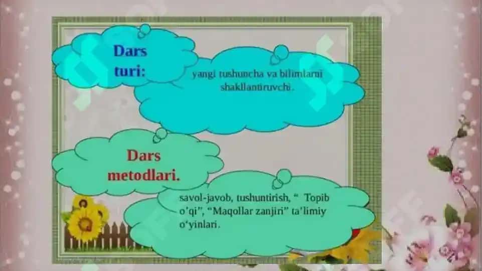 Darslik va o’quv qo’llanmalar bo’yicha fan boblari va mavzularini o’rganish 8