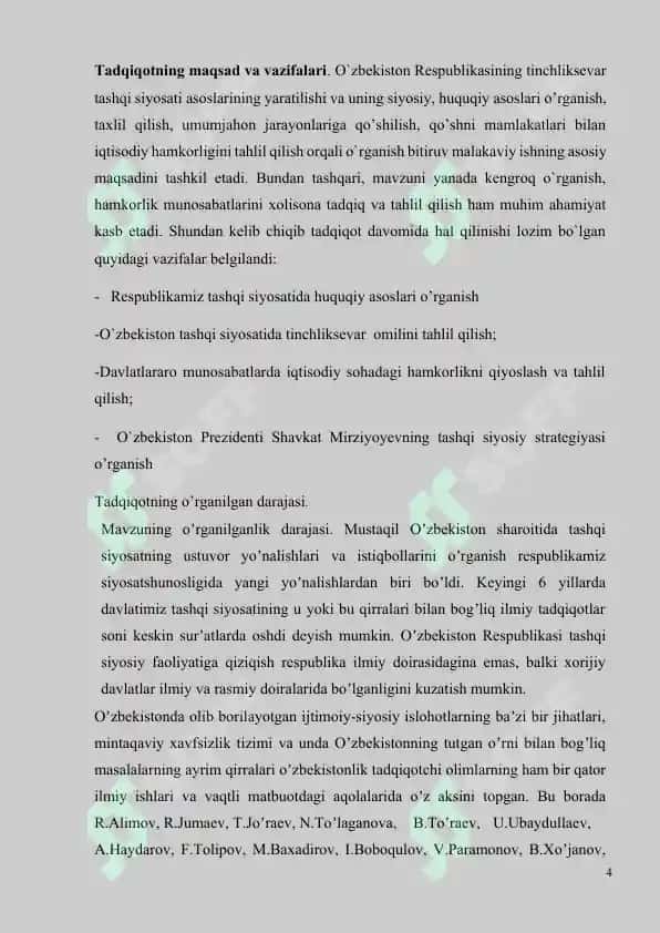 O’zbekiston Respublikasining tashqi savdo siyosati 4