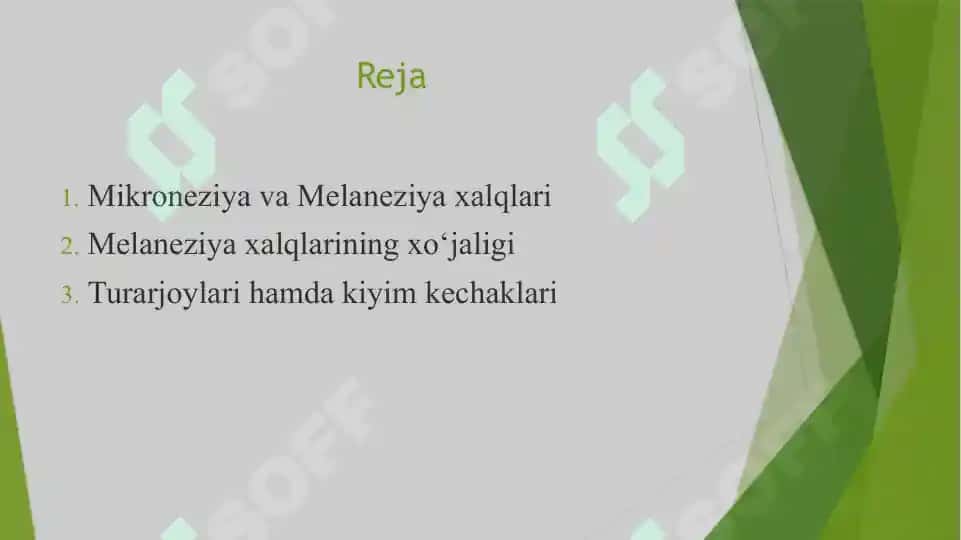 Melaneziya xalqlari xoʻjaligi va madaniyati 2
