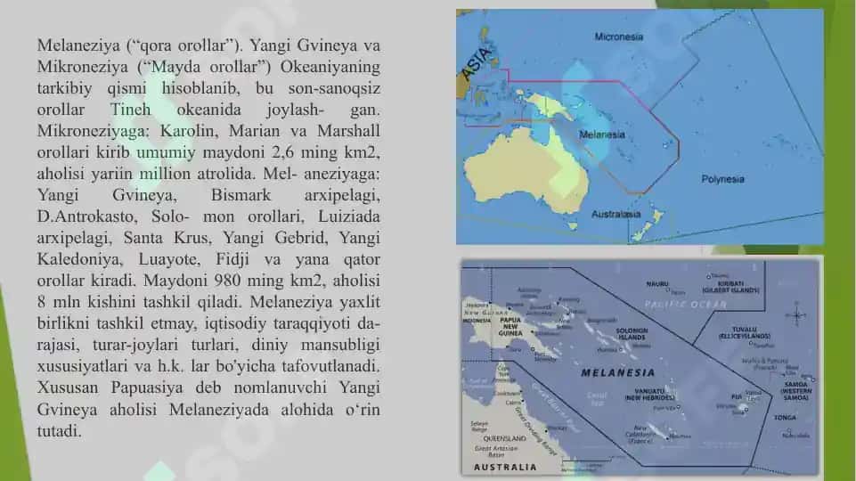 Melaneziya xalqlari xoʻjaligi va madaniyati 4