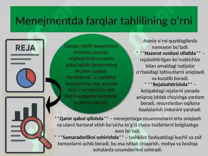 Farqlar tahlili. Mohiyati, vazifalari va ahamiyati 3