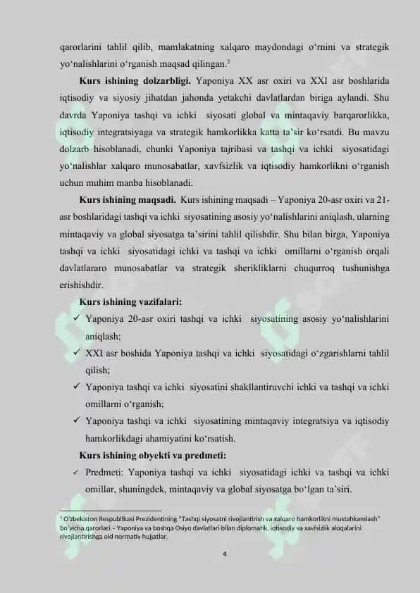 Yaponiya Tashqi va Ichki Siyosati 4