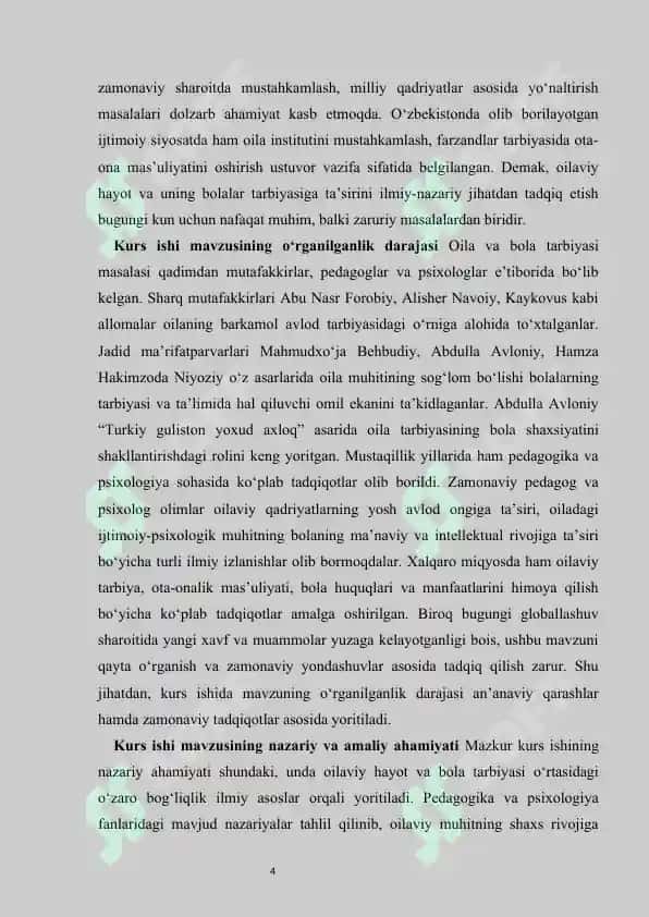 Oilaviy hayotning bolalar tarbiyasiga ta'siri. 4