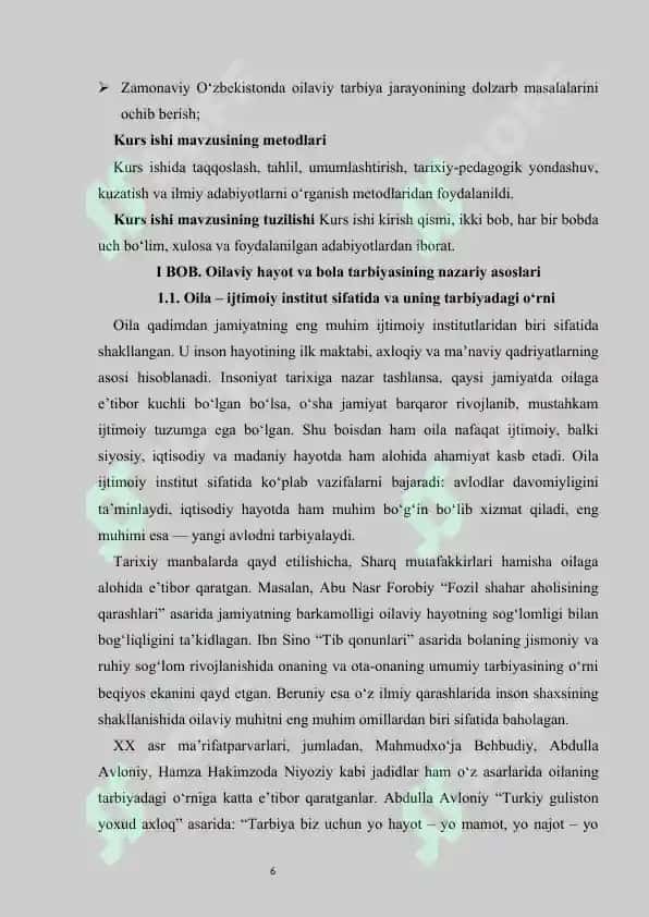 Oilaviy hayotning bolalar tarbiyasiga ta'siri. 6