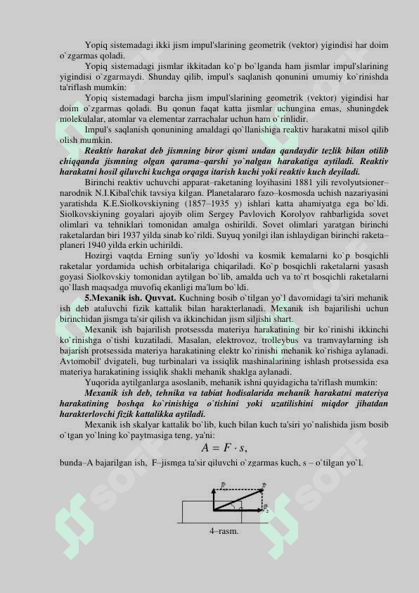 Mexanika saqlanish qonunlari 2