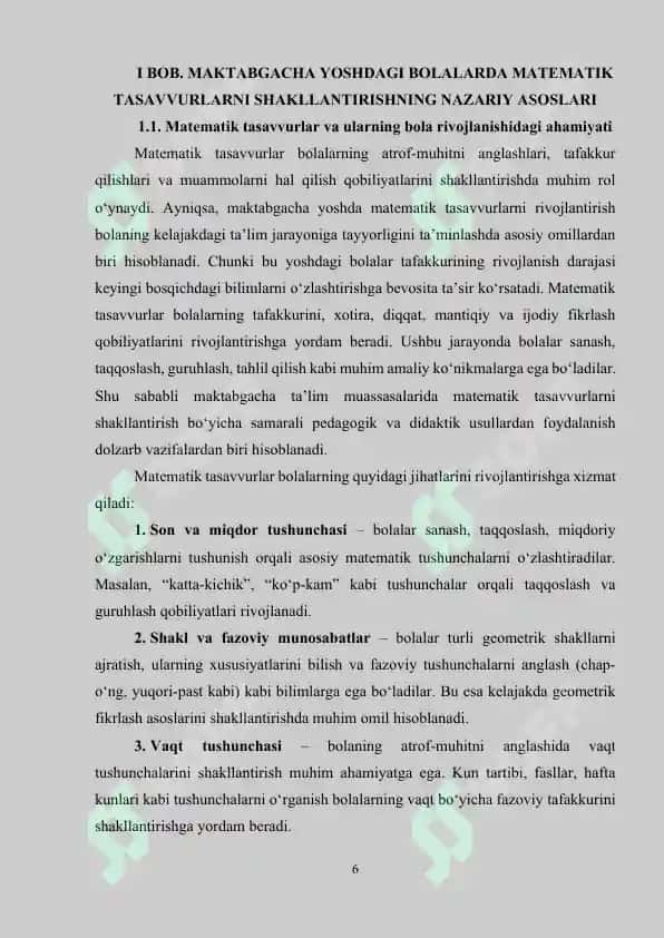 Elementar matematikadan 6