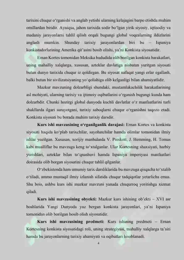 Ernan Kortes va uning "Konkista" siyosati 4