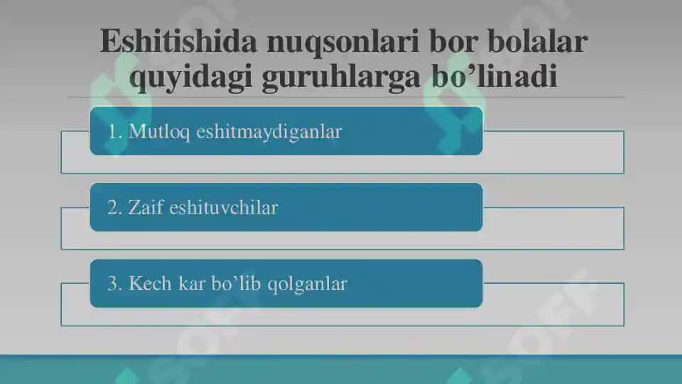 Surdopedagogika va Eshitishda Nuqsoni Bolalar 6