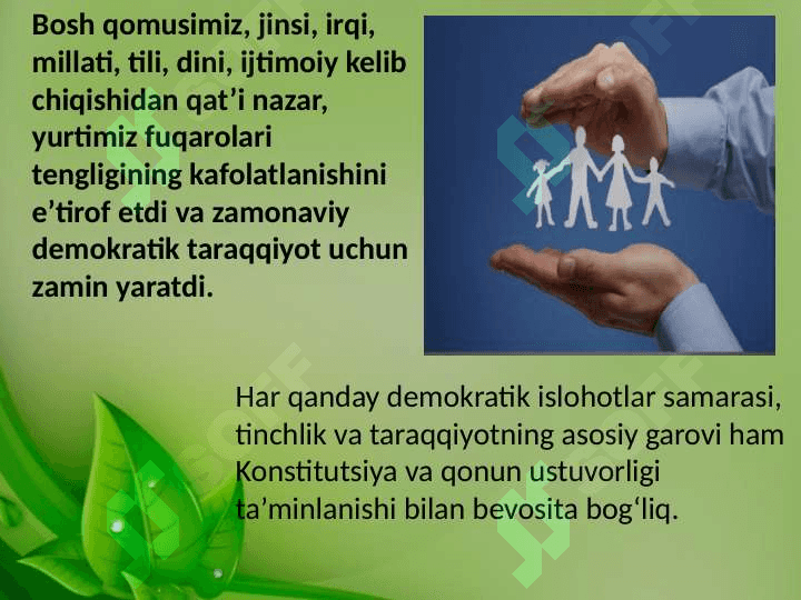 Oʻzbekiston suveren demokratik huquqiy ijtimoiy davlat 8